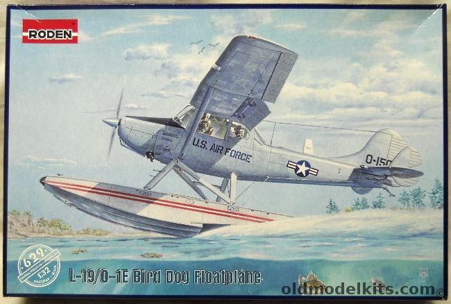 Roden 1/32 L-19 / O-1E Bird Dog Floatplane, 629 plastic model kit